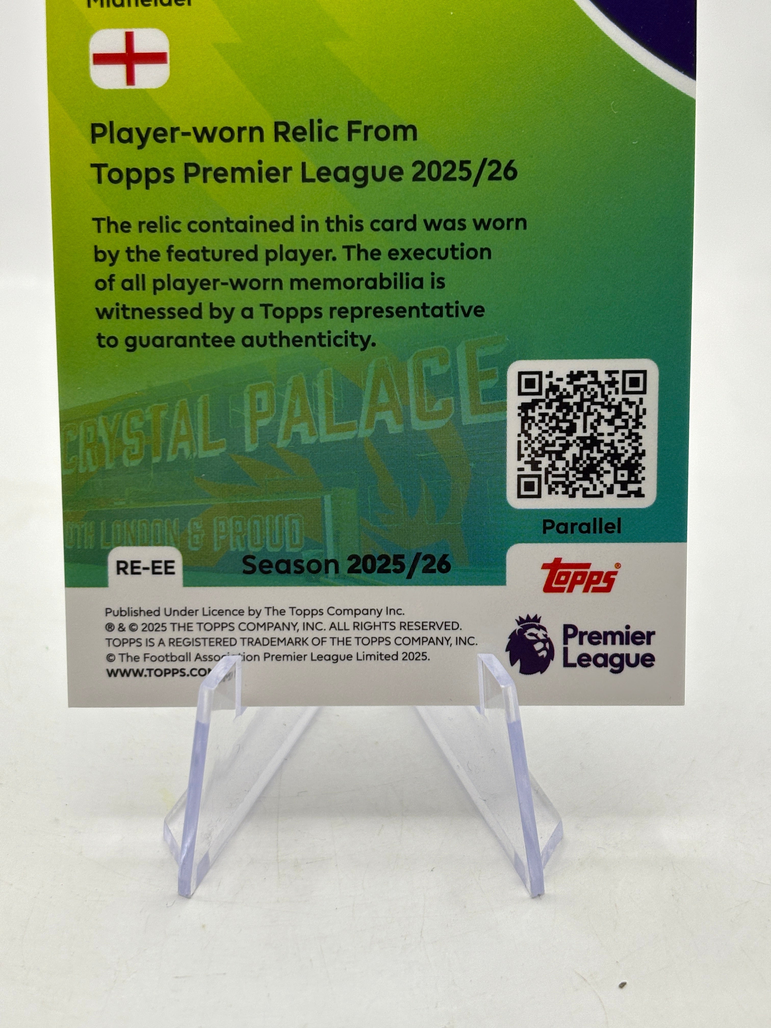 Eberechi Eze 2025-26 Topps Premier League Patch /150 FRENLY BRICKS - Open 7 Days